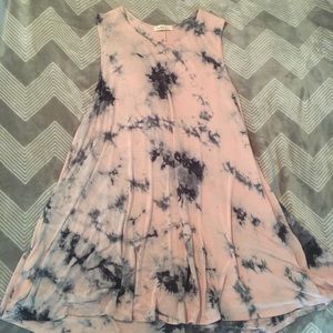 Pink & blue soft dress